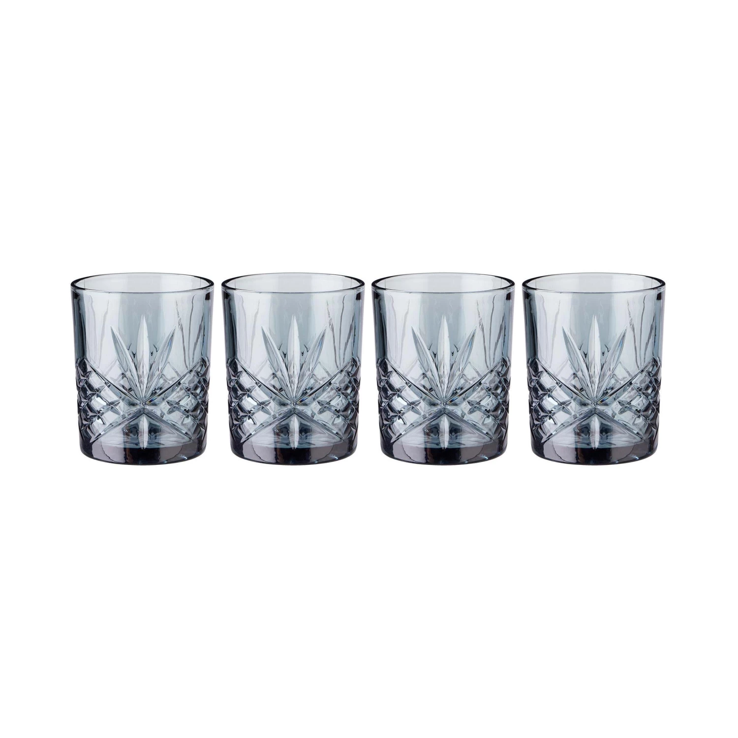 4x Gläser Aus Kristallglas 300ml CRYSTAL CLUB In Dunkelgrau 1 4x Gläser Aus Kristallglas 300ml CRYSTAL CLUB In Dunkelgrau
