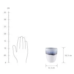 4x Tasse 300ml ATLANTIS In Blau -Heimdekoration Geschäft butlers 4x tasse 300ml atlantis in blau 3