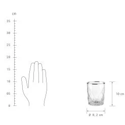 6x Gläser Mit Silberrand 345ml UPSCALE In Silber -Heimdekoration Geschäft butlers 6x glaser mit silberrand 345ml upscale in silber 3