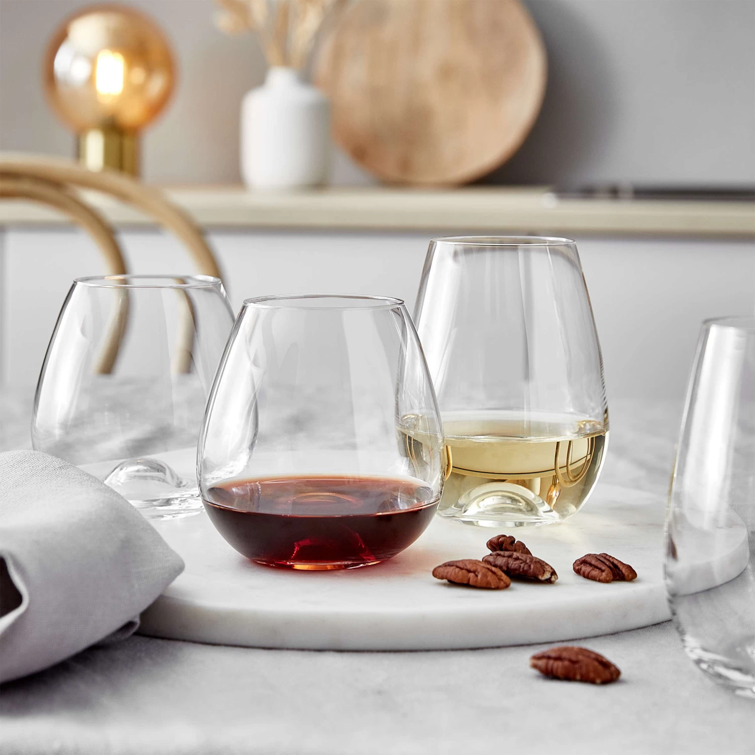 6x Rotweingläser Ohne Stiel 440ml SENZA In Transparent 2 6x Rotweingläser Ohne Stiel 440ml SENZA In Transparent – Bild 2