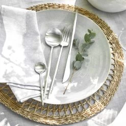 Besteck-Set 4-tlg. Matt STILETTO In Silber -Heimdekoration Geschäft butlers besteck set 4 tlg matt stiletto in silber 6