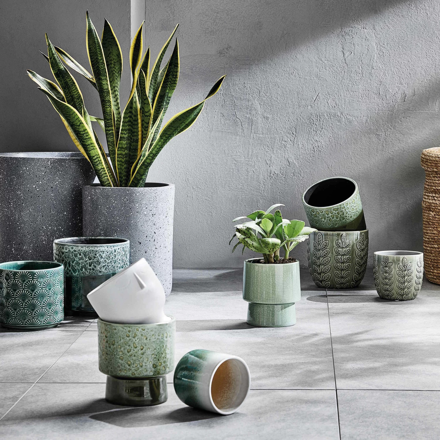 Blumentopf Ø15cm GREENERY In Grün 2 Blumentopf Ø15cm GREENERY In Grün – Bild 2