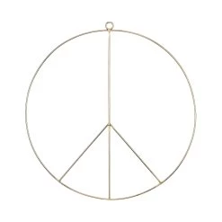 Deko Ring Ø38cm PEACE In Gold