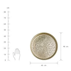 Deko Tablett Ø46cm ORIENTAL LOUNGE In Gold -Heimdekoration Geschäft butlers deko tablett o46cm oriental lounge in gold 2