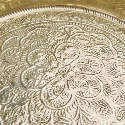 Deko Tablett Ø46cm ORIENTAL LOUNGE In Gold -Heimdekoration Geschäft butlers deko tablett o46cm oriental lounge in gold 4