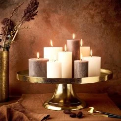 Neu eingetroffen -Heimdekoration Geschäft butlers deko teller mit fuss o50cm banquet in gold 1