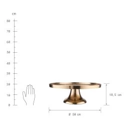 Deko-Teller Mit Fuß Ø50cm BANQUET In Gold -Heimdekoration Geschäft butlers deko teller mit fuss o50cm banquet in gold 3