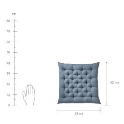 Futonkissen L 42 X B 42cm SOLID In Blau -Heimdekoration Geschäft butlers futonkissen l 42 x b 42cm solid in blau 3
