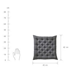 Futonkissen L 42 X B 42cm SOLID In Grau 7 Futonkissen L 42 X B 42cm SOLID In Grau -Heimdekoration Geschäft butlers futonkissen l 42 x b 42cm solid in grau 3