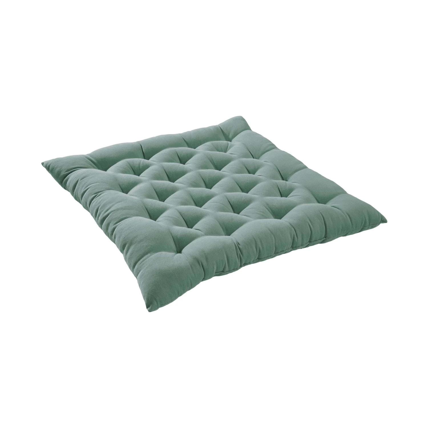 Futonkissen L 42 X B 42cm SOLID In Salbei 3 Futonkissen L 42 X B 42cm SOLID In Salbei – Bild 3