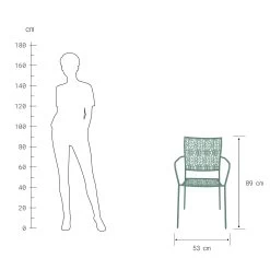 Gartenstuhl Stapelbar NANCY In Salbei -Heimdekoration Geschäft butlers gartenstuhl stapelbar nancy in salbei 2