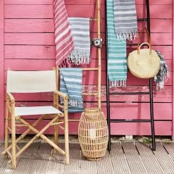 Hamamtuch L 170 X B 90cm SURFSIDE In Türkis 11 Hamamtuch L 170 X B 90cm SURFSIDE In Türkis -Heimdekoration Geschäft butlers hamamtuch l 170 x b 90cm surfside in turkis 5