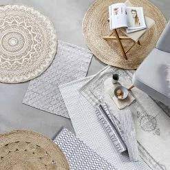 Hanf-Teppich Ø110cm ALL NATURE In Natur -Heimdekoration Geschäft butlers hanf teppich o110cm all nature in natur 8