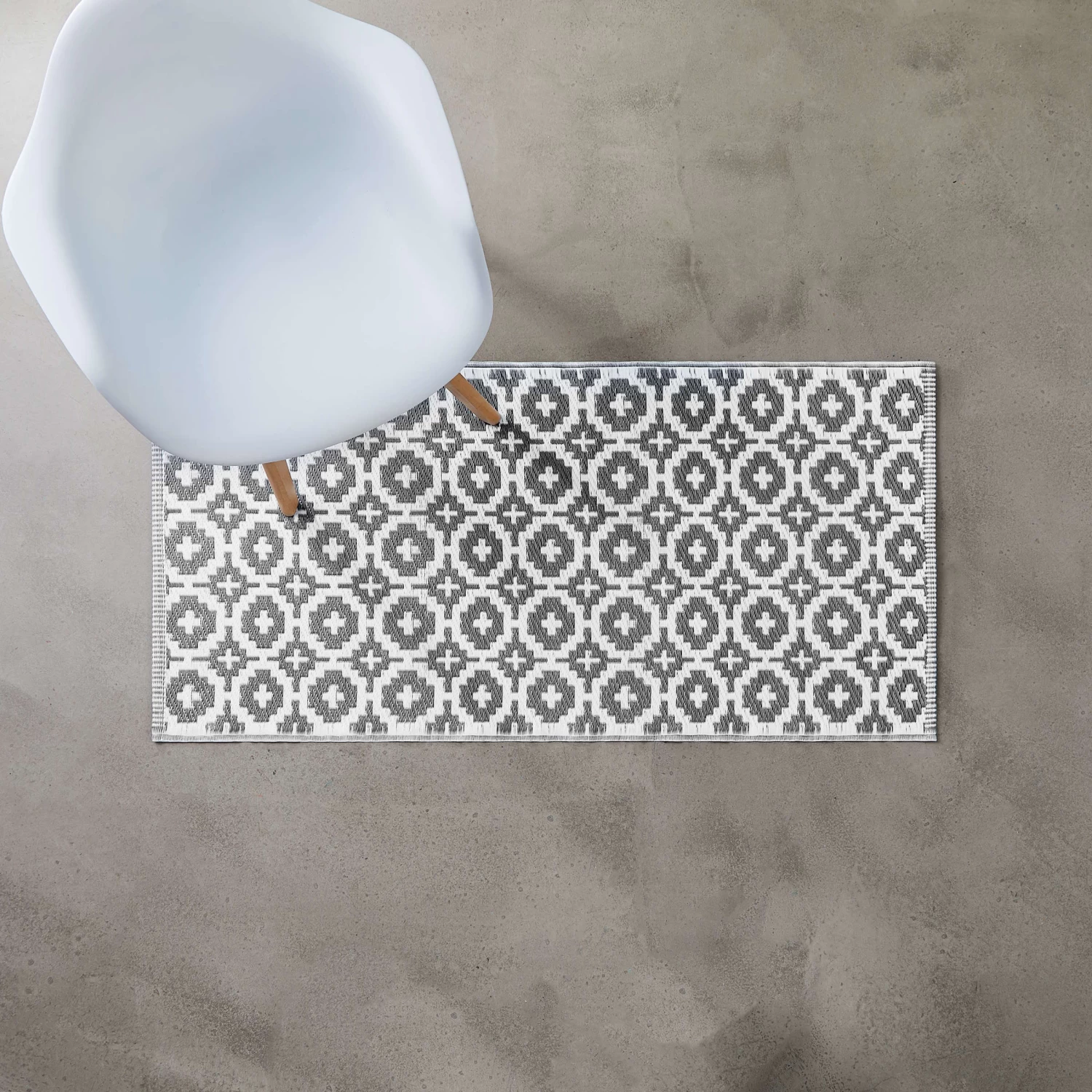 In- & Outdoor-Läufer Mosaik L 140 X B 70cm COLOUR CLASH In Grau 4 In- & Outdoor-Läufer Mosaik L 140 X B 70cm COLOUR CLASH In Grau – Bild 4