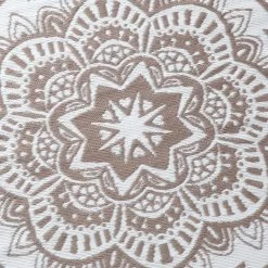 In- & Outdoor-Teppich Flora Ø118cm COLOUR CLASH In Natur-Weiß -Heimdekoration Geschäft butlers in and outdoor teppich flora o118cm colour clash in natur weiss 5