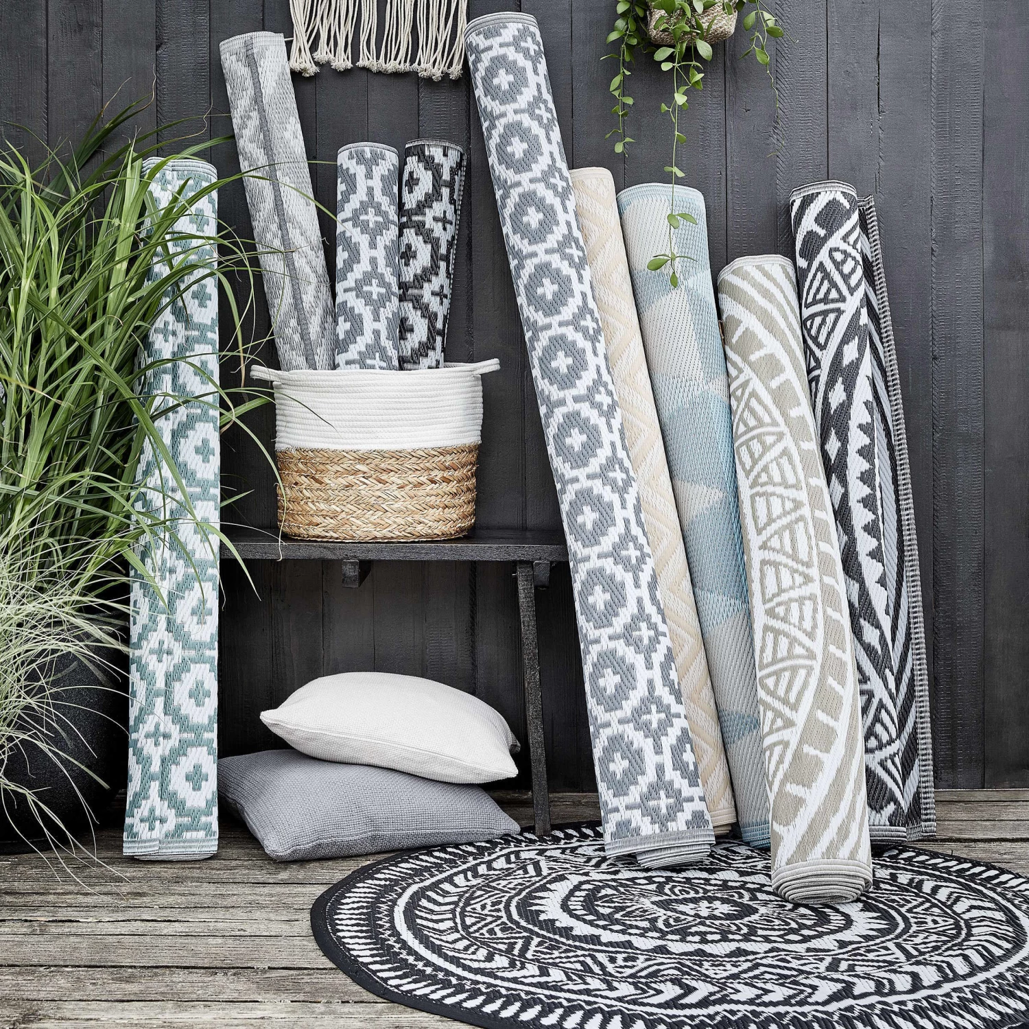 In- & Outdoor-Teppich Mosaik L 200 X B 150cm COLOUR CLASH In Taupe 6 In- & Outdoor-Teppich Mosaik L 200 X B 150cm COLOUR CLASH In Taupe – Bild 6