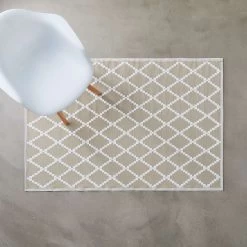 In- & Outdoor-Teppich Rauten L 180 X B 118cm COLOUR CLASH In Natur -Heimdekoration Geschäft butlers in and outdoor teppich rauten l 180 x b 118cm colour clash in natur 2