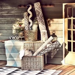 In- & Outdoor-Teppich Streifen L 180 X B 120cm COLOUR CLASH In Grau 13 In- & Outdoor-Teppich Streifen L 180 X B 120cm COLOUR CLASH In Grau -Heimdekoration Geschäft butlers in and outdoor teppich streifen l 180 x b 120cm colour clash in grau 5