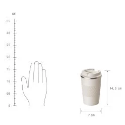 Kaffeebecher 380ml TO GO In Beige -Heimdekoration Geschäft butlers kaffeebecher 380ml to go in beige 2