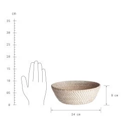 Korb Rund Ø24cm RONDA In Natur -Heimdekoration Geschäft butlers korb rund o24cm ronda in natur 2