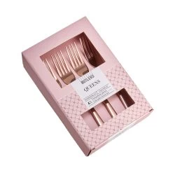 Kuchengabeln 4er-Set QUEENS In Roségold -Heimdekoration Geschäft butlers kuchengabeln 4er set queens in rosegold 2