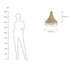 Lampenschirm Höhe 40cm BOMAS In Natur 12 Lampenschirm Höhe 40cm BOMAS In Natur -Heimdekoration Geschäft butlers lampenschirm hohe 40cm bomas in natur 2