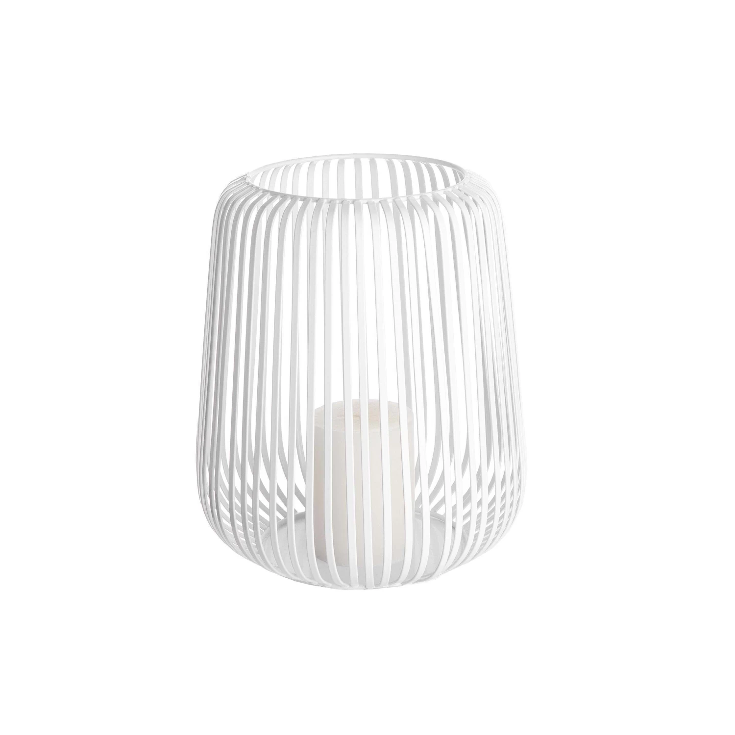 Laterne Höhe 25cm COCOON In Weiß 3 Laterne Höhe 25cm COCOON In Weiß – Bild 3