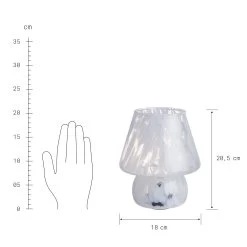 LED Leuchte Höhe 21cm MISS MARBLE In Hellblau -Heimdekoration Geschäft butlers led leuchte hohe 21cm miss marble in hellblau 4