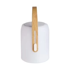 LED Leuchte Mit Bluetooth® Und Farbwechsel SOUND LOUNGE In Weiß-Hellbraun -Heimdekoration Geschäft butlers led leuchte mit bluetooth r und farbwechsel sound lounge in weiss hellbraun 10