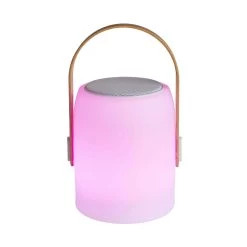 LED Leuchte Mit Bluetooth® Und Farbwechsel SOUND LOUNGE In Weiß-Hellbraun -Heimdekoration Geschäft butlers led leuchte mit bluetooth r und farbwechsel sound lounge in weiss hellbraun 9