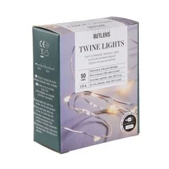LED Lichterkette 50 Lichter Mit USB-Batteriefach TWINE LIGHTS In Transparent 11 LED Lichterkette 50 Lichter Mit USB-Batteriefach TWINE LIGHTS In Transparent -Heimdekoration Geschäft butlers led lichterkette 50 lichter mit usb batteriefach twine lights in transparent 2