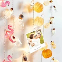 LED-Lichterkette Ananas 10 Lichter Mit USB-Batteriefach MIAMI In Gold -Heimdekoration Geschäft butlers led lichterkette ananas 10 lichter mit usb batteriefach miami in gold 5