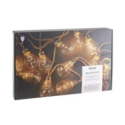 LED Lichterkette Mit Naturseil 15 Lichter Und Stecker BULB LIGHTS In Natur -Heimdekoration Geschäft butlers led lichterkette mit naturseil 15 lichter und stecker bulb lights in natur 3
