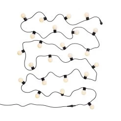 Lichterkette 24 Lichter Outdoor Länge 11m SUNSET In Schwarz-Weiß -Heimdekoration Geschäft butlers lichterkette 24 lichter outdoor lange 11m sunset in schwarz weiss 2