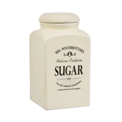 Mehl- & Zuckerdose MRS. WINTERBOTTOM'S In Creme -Heimdekoration Geschäft butlers mehl and zuckerdose mrs winterbottoms in creme 2