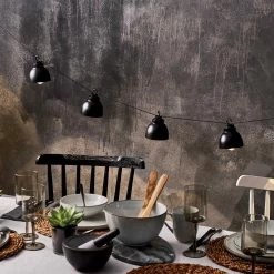 Metall-Lampenkette Mit Stecker WAREHOUSE In Schwarz -Heimdekoration Geschäft butlers metall lampenkette mit stecker warehouse in schwarz 5