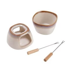 Mini-Fondue Mit 2 Gabeln AU CHOCOLAT In Beige -Heimdekoration Geschäft butlers mini fondue mit 2 gabeln au chocolat in beige 4