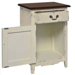 Nachttisch CABOTT COVE In Creme-Braun -Heimdekoration Geschäft butlers nachttisch cabott cove in creme braun 6