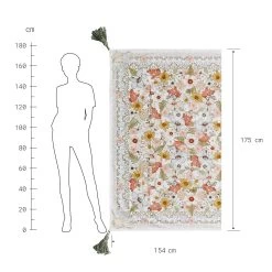 Picknickdecke L 175 X B 154cm BETWEEN FLOWERS In Creme 15 Picknickdecke L 175 X B 154cm BETWEEN FLOWERS In Creme -Heimdekoration Geschäft butlers picknickdecke l 175 x b 154cm between flowers in creme 3