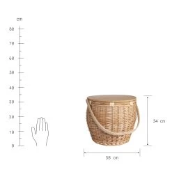 Picknickkorb Inkl. Isolierter Kühltasche THE GREAT OUTDOORS In Natur -Heimdekoration Geschäft butlers picknickkorb inkl isolierter kuhltasche the great outdoors in natur 2