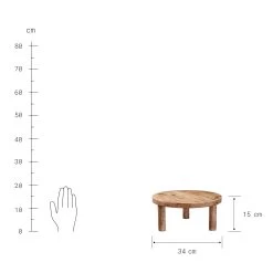 Podest Ø34cm MESA In Braun -Heimdekoration Geschäft butlers podest o34cm mesa in braun 2