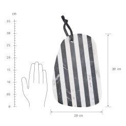 Schneidebrett Organisch Marmor L 30 X B 20cm MARBLE In Schwarz-Weiß -Heimdekoration Geschäft butlers schneidebrett organisch marmor l 30 x b 20cm marble in schwarz weiss 2