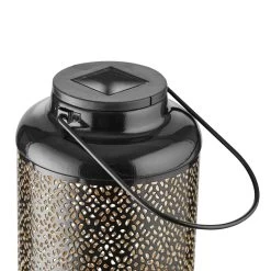 Solar-Laterne H 24cm SOLANA In Schwarz-Gold -Heimdekoration Geschäft butlers solar laterne h 24cm solana in schwarz gold 3