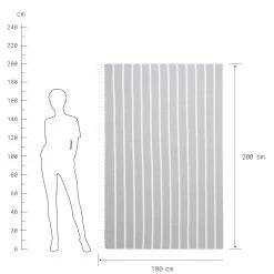Strandtuch L 200 X B 180cm SURFSIDE In Hellgrau 8 Strandtuch L 200 X B 180cm SURFSIDE In Hellgrau -Heimdekoration Geschäft butlers strandtuch l 200 x b 180cm surfside in hellgrau 2