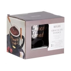 Tasse Mit 2 Gabeln CHOCOLATE FONDUE In Schwarz 8 Tasse Mit 2 Gabeln CHOCOLATE FONDUE In Schwarz -Heimdekoration Geschäft butlers tasse mit 2 gabeln chocolate fondue in schwarz 2