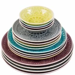 Teller Ø25cm SUMATRA In Hellgrün -Heimdekoration Geschäft butlers teller o25cm sumatra in hellgrun 3