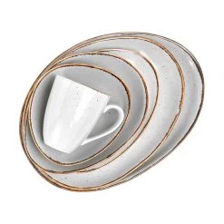 Teller-Set 8-tlg. FINCA In Grau -Heimdekoration Geschäft butlers teller set 8 tlg finca in grau 6