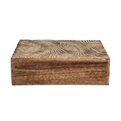 Truhe Mit Schnitzerei Rechteckig L 21 X B 13cm TREASURE In Hellbraun-Gold -Heimdekoration Geschäft butlers truhe mit schnitzerei rechteckig l 21 x b 13cm treasure in hellbraun gold 2