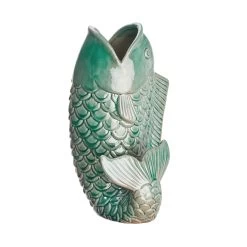 Vase Höhe 26cm KOI In Salbei -Heimdekoration Geschäft butlers vase hohe 26cm koi in salbei 2