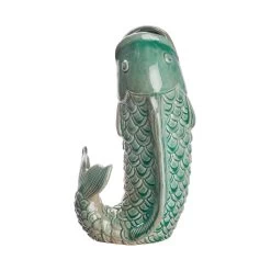 Vase Höhe 26cm KOI In Salbei -Heimdekoration Geschäft butlers vase hohe 26cm koi in salbei 4